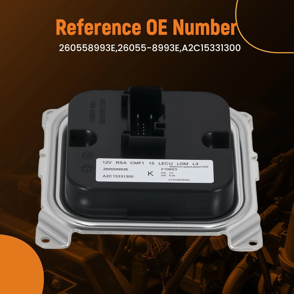 LED Headlight Module Ballast for Renault Clio/Megane/Kadjar (2012–2019) 260558993E