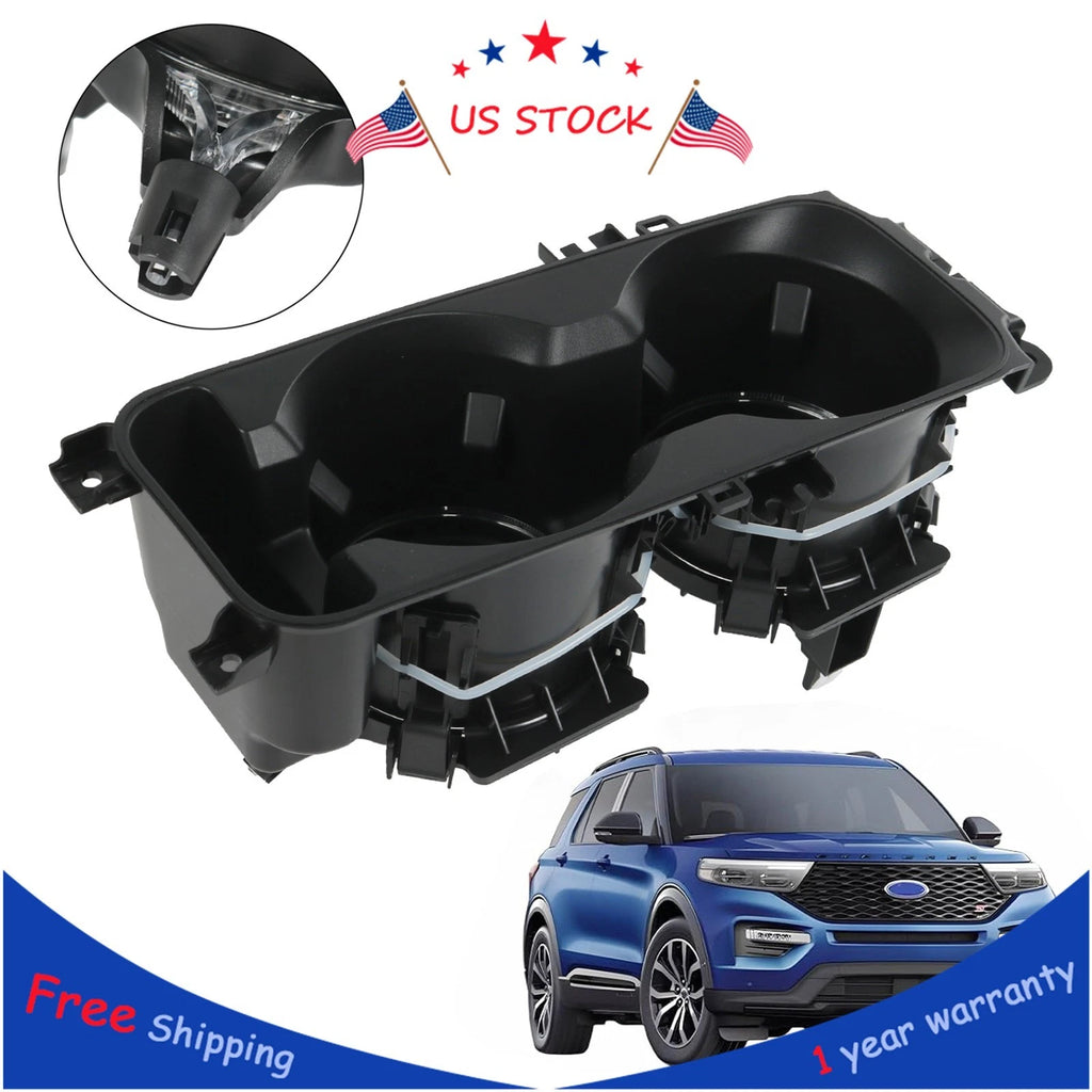 Center Console Cup Holder with Wireless Charging for Ford Explorer (2020–2023)