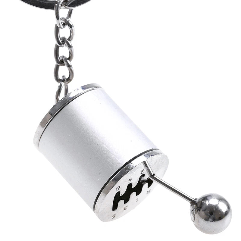 Luxury Key Chain for Ford (2015-2024) Chrome Finish 6-Speed Gear Box