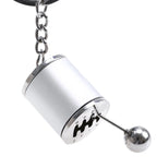 Luxury Key Chain for Ford (2015-2024) Chrome Finish 6-Speed Gear Box