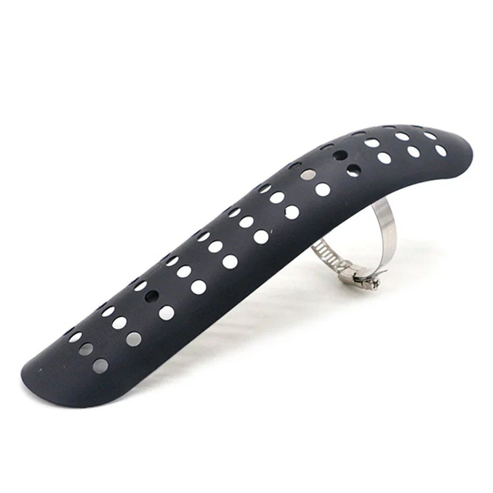 Black Exhaust Muffler Pipe Heat Shield Cover for Universal Motorcycle