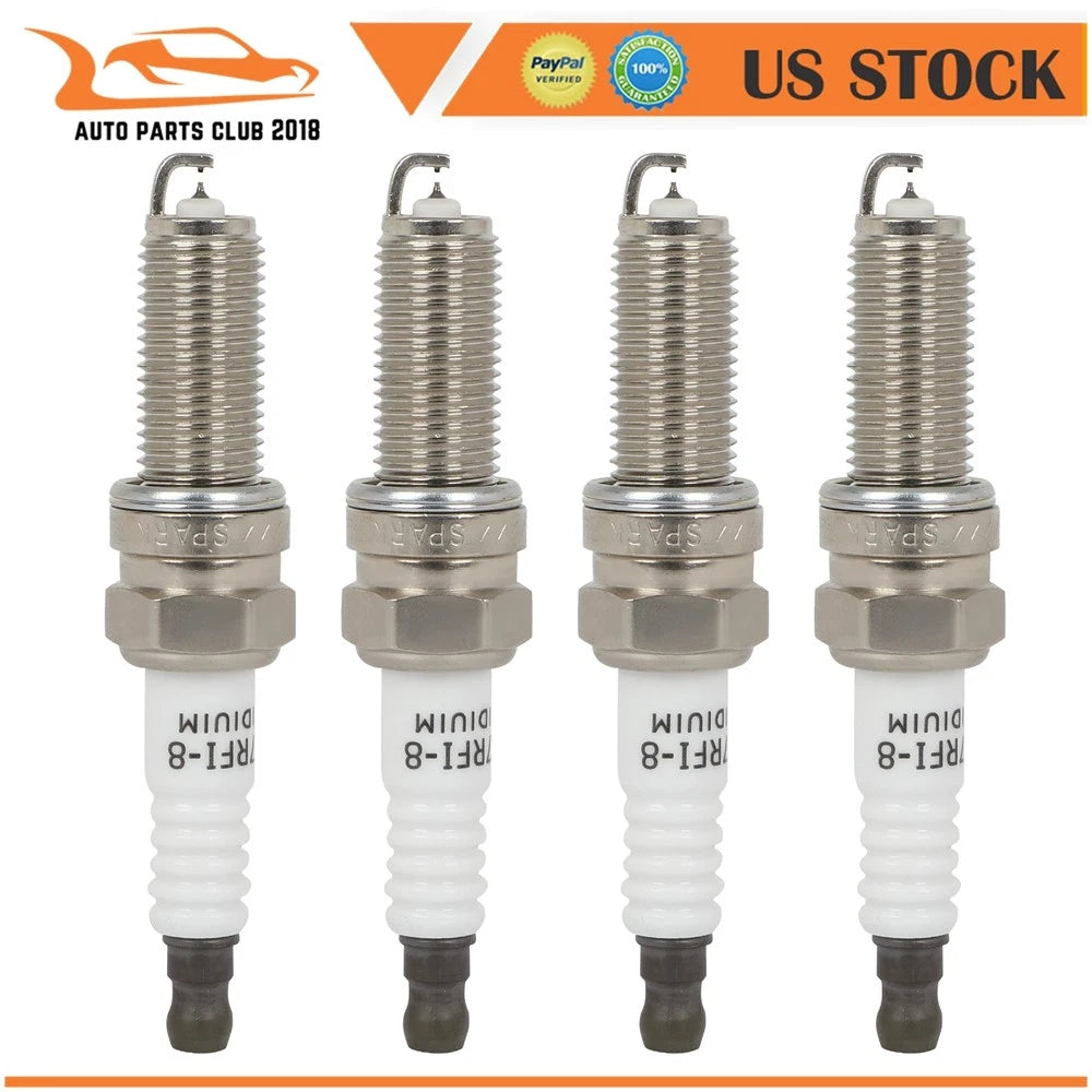 Set of 4 Iridium Spark Plugs for Kia Optima, Acura TSX, Honda Civic, Hyundai Tucson