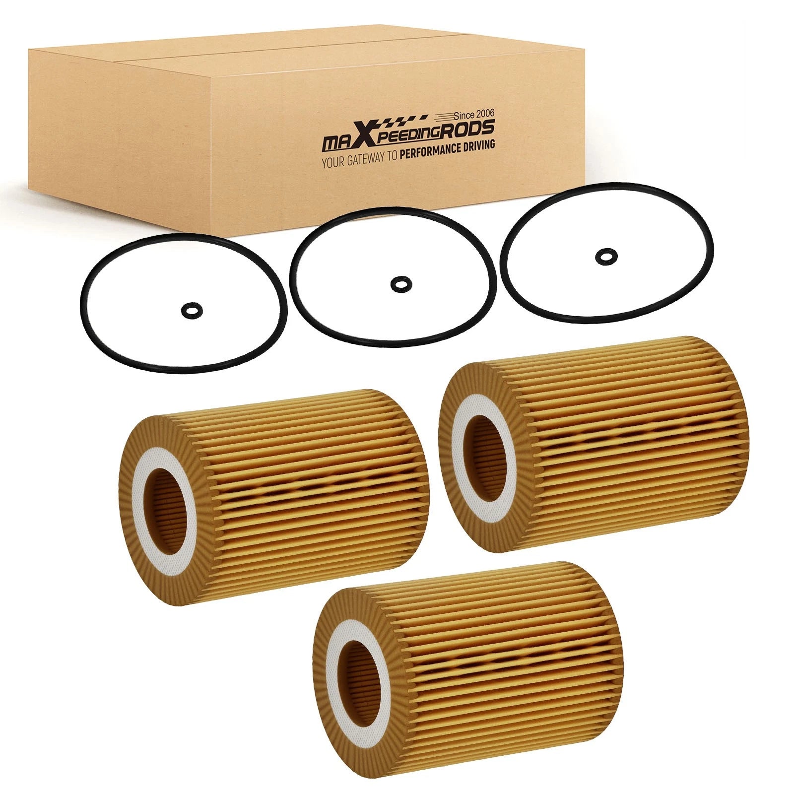 3X Oil Filter Kit for Mercedes Benz Sprinter 2500 3500 10-2017 HU821x 6421800009