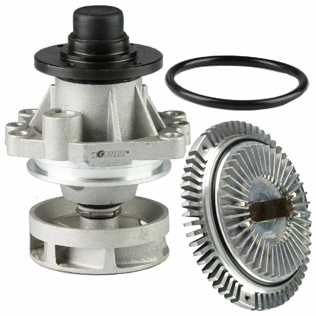 Engine Cooling Fan Clutch + Water Pump for BMW E34 E36 E39 E46 E53 X5 (1990–2006)
