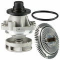 Engine Cooling Fan Clutch + Water Pump for BMW E34 E36 E39 E46 E53 X5 (1990–2006)