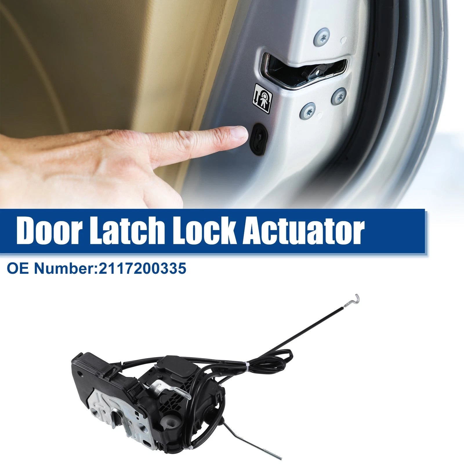 Front Left Door Lock Actuator for Mercedes-Benz E350 (2006–2011) 2117200335, 703820091714