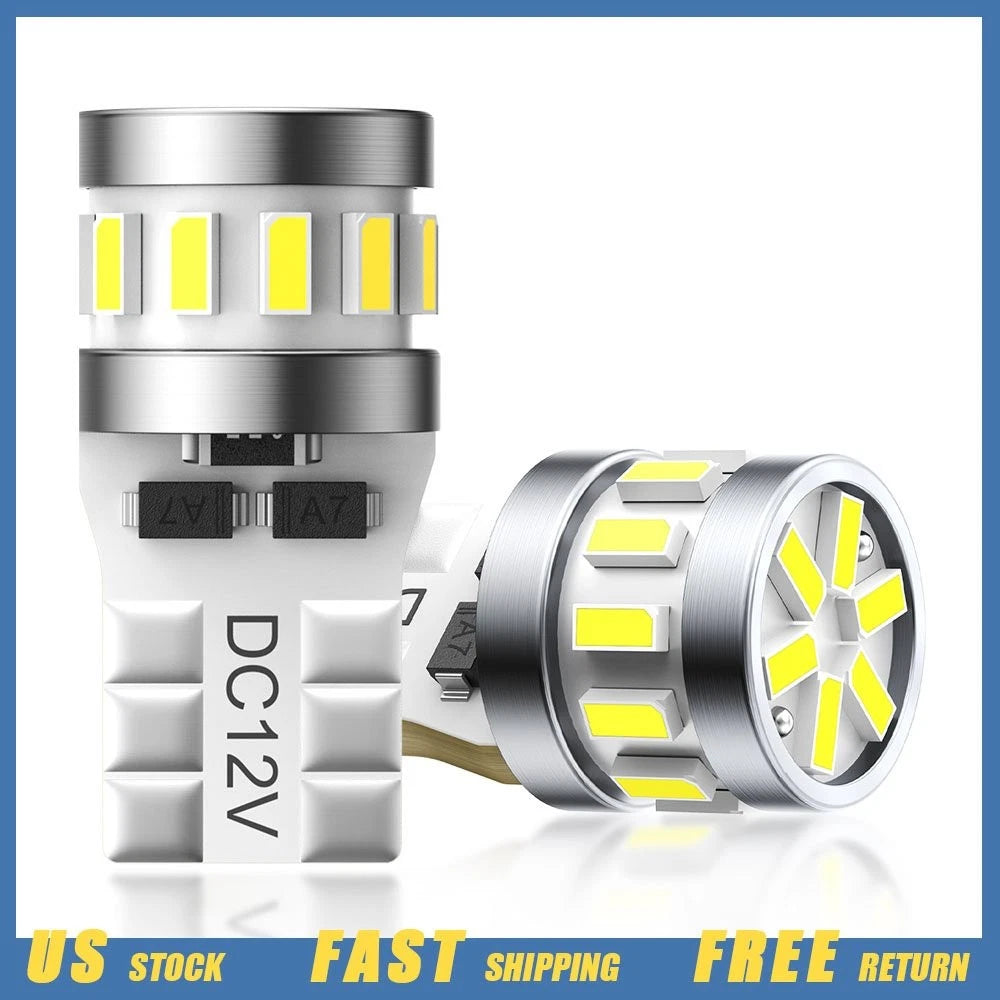 T10 Wedge Base LED Light Bulb 6500K 12V DC for RV (Outdoor Interior)