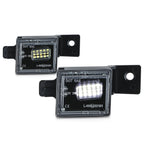 2X Waterproof White LED License Plate Lights for Silverado/Sierra (2014–2019)
