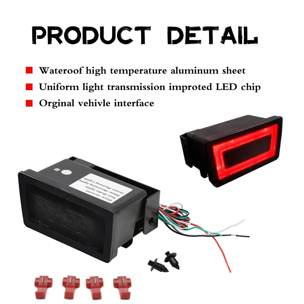 Smoked Lens LED Rear Fog Brake Light for Subaru WRX STi (2015–2020)