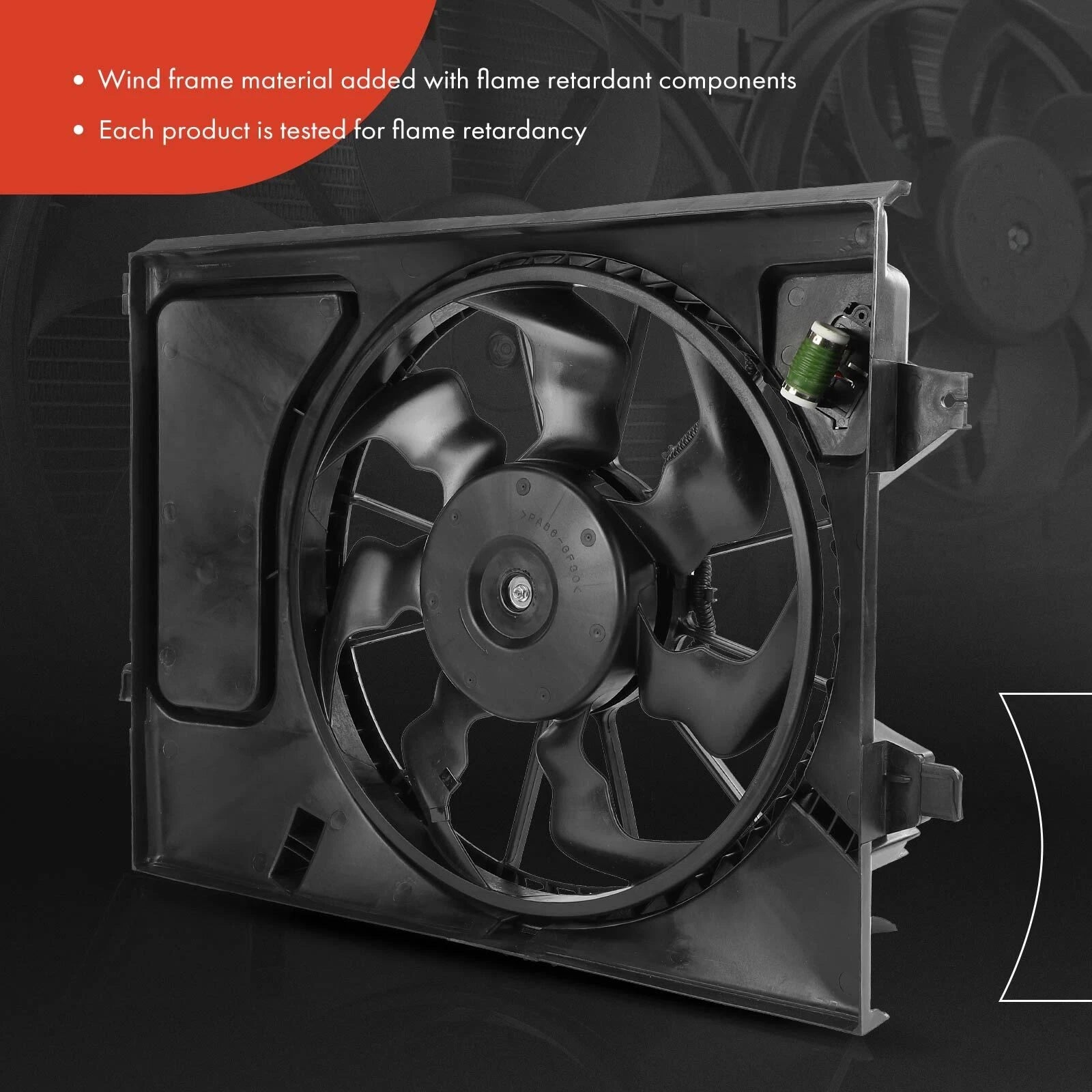 Cooling Fan Assembly with Shroud for Kia Soul (2012-2019)