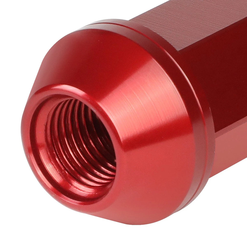 20Pcs Open-End Lug Nut Set M12x1.25 for J2 (7075 Aluminum, Red)