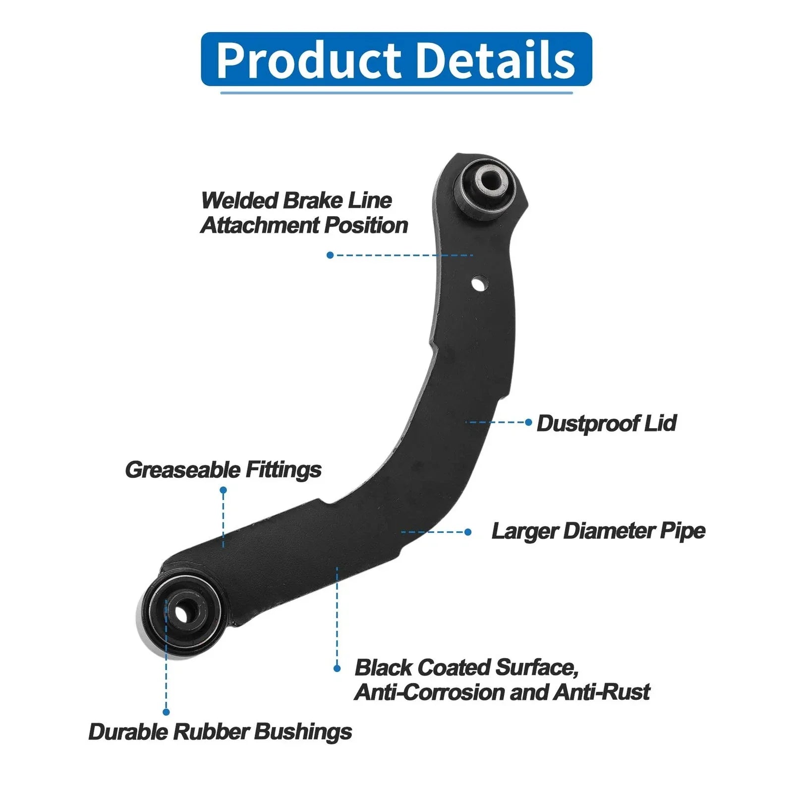 2 x Front Upper Control Arms with Ball Joints for Dodge Durango (2016-2022)