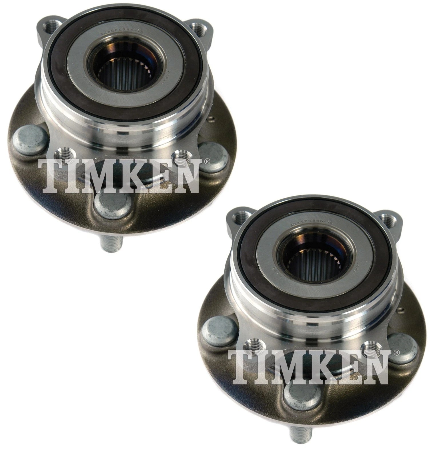 Set of 2 Front Wheel Bearing and Hub Assemblies for Lexus Toyota (FWD)