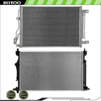 Radiator and A/C Condenser Kit for Dodge Dart (2013–2016) 1.4L 2.0L 2.4L