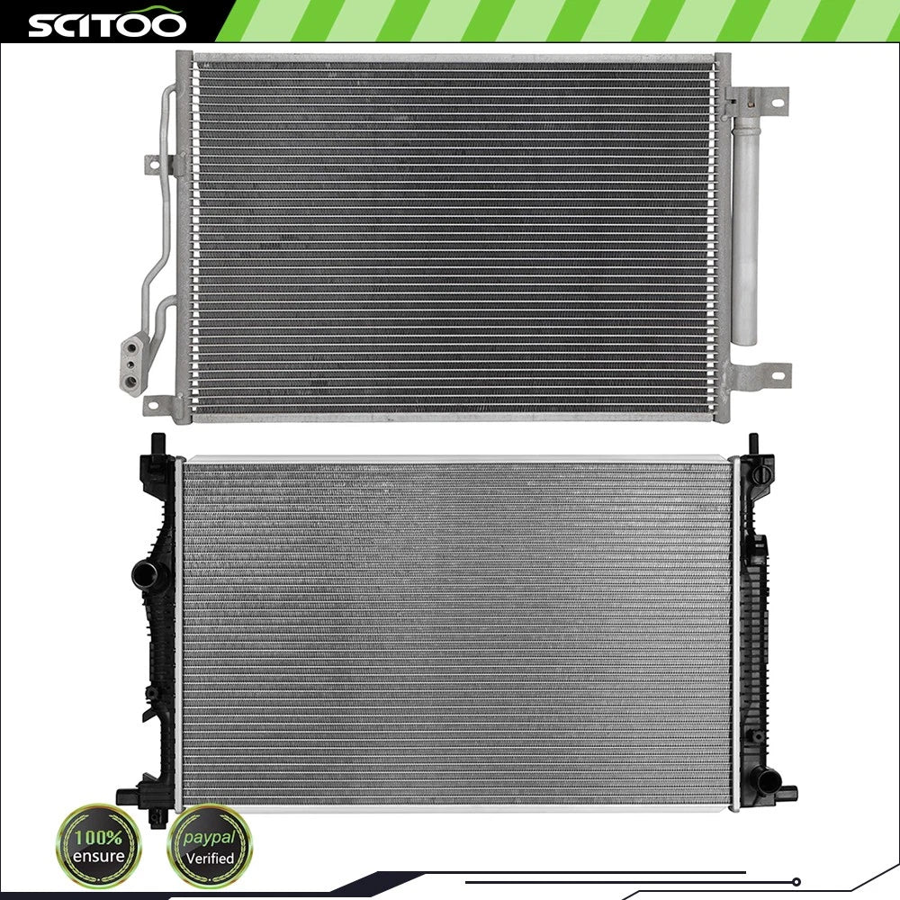 Radiator and A/C Condenser Kit for Dodge Dart (2013–2016) 1.4L 2.0L 2.4L