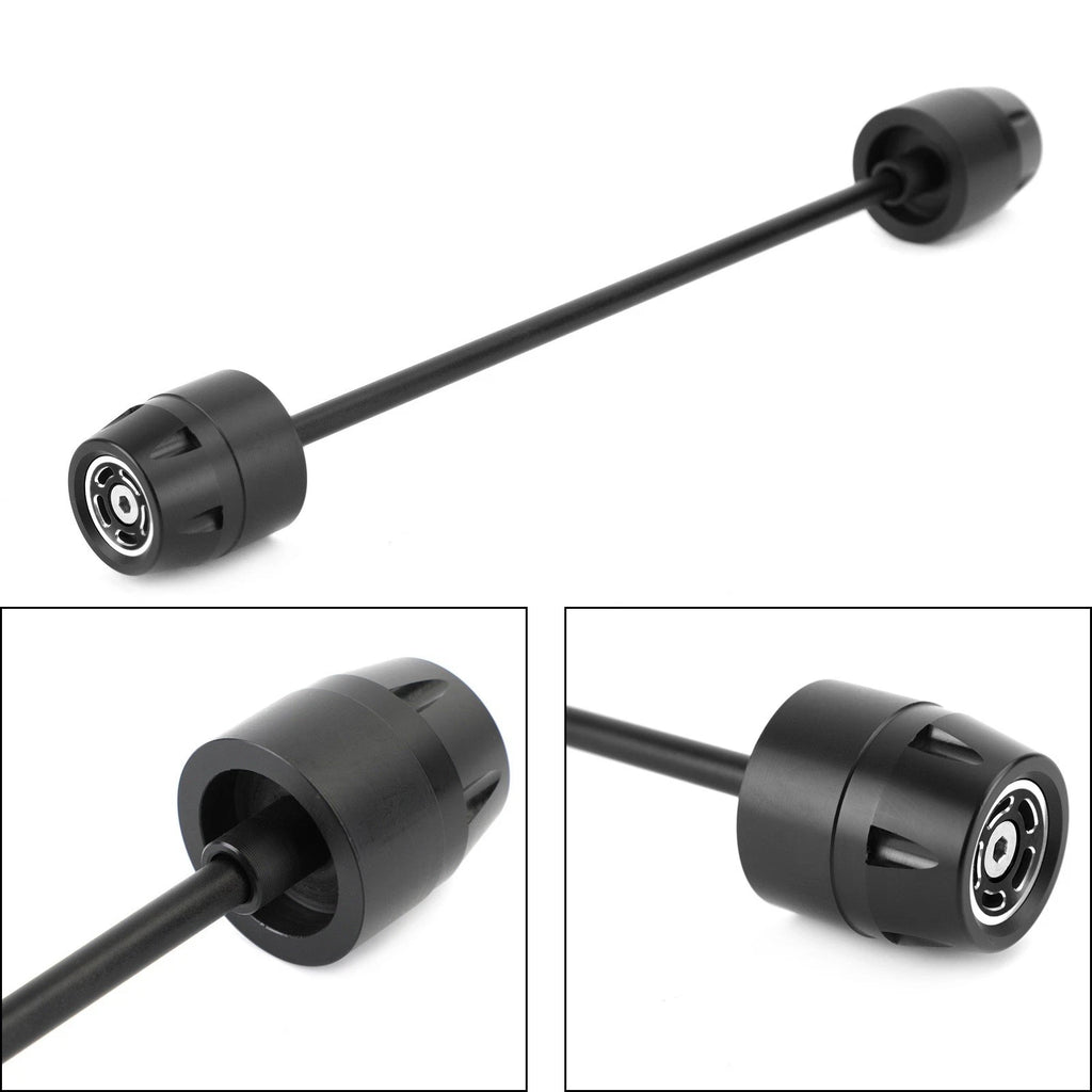 Rear Axle Fork Sliders Crash Bobbins Black for Ducati Scrambler (All Models)
