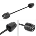 Rear Axle Fork Sliders Crash Bobbins Black for Ducati Scrambler (All Models)