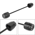 Rear Axle Fork Sliders Crash Bobbins Black for Ducati Scrambler (All Models)