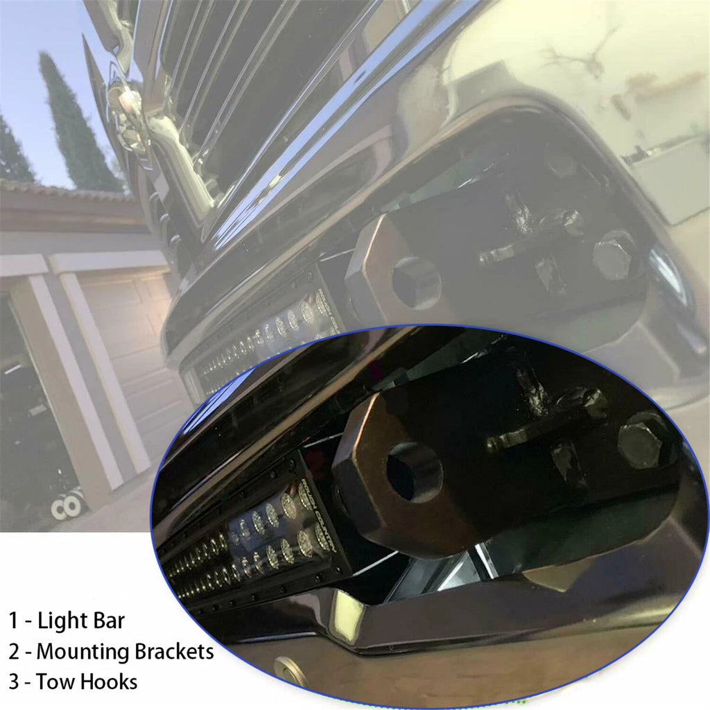 Front Lower Bumper Mounting Brackets for - 40" LED Light Bar