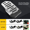 3X Non-Slip Manual Transmission Brake Pedal Pad Covers - Silver EPY