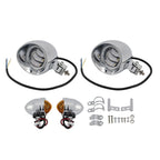 Custom Chrome Beam Headlight Fog Lamp for Racer Bobber Chopper