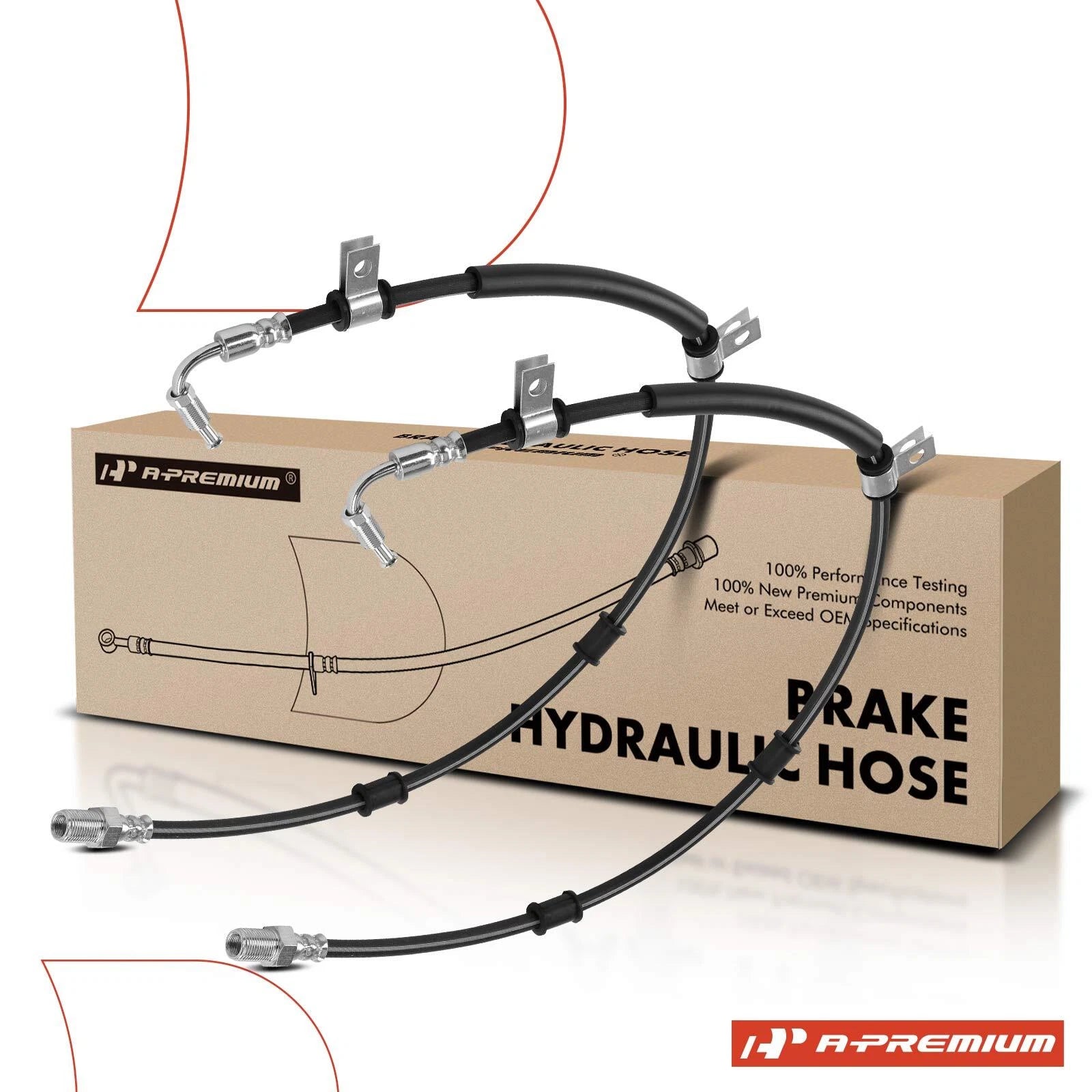 2X Front Brake Hydraulic Hose for Ford F-650 F-750 (2002–2015)