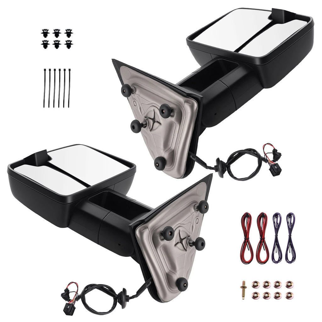 Side Mirror for Chevy Silverado 2500HD 3500HD (2015–2019) Dual Glass Arrow Light