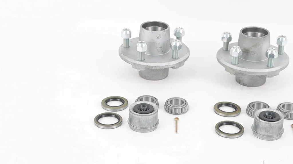 Trailer Bearing Kit for 5 on 4.5" Galvanized Trailer Hub (2-Pack)