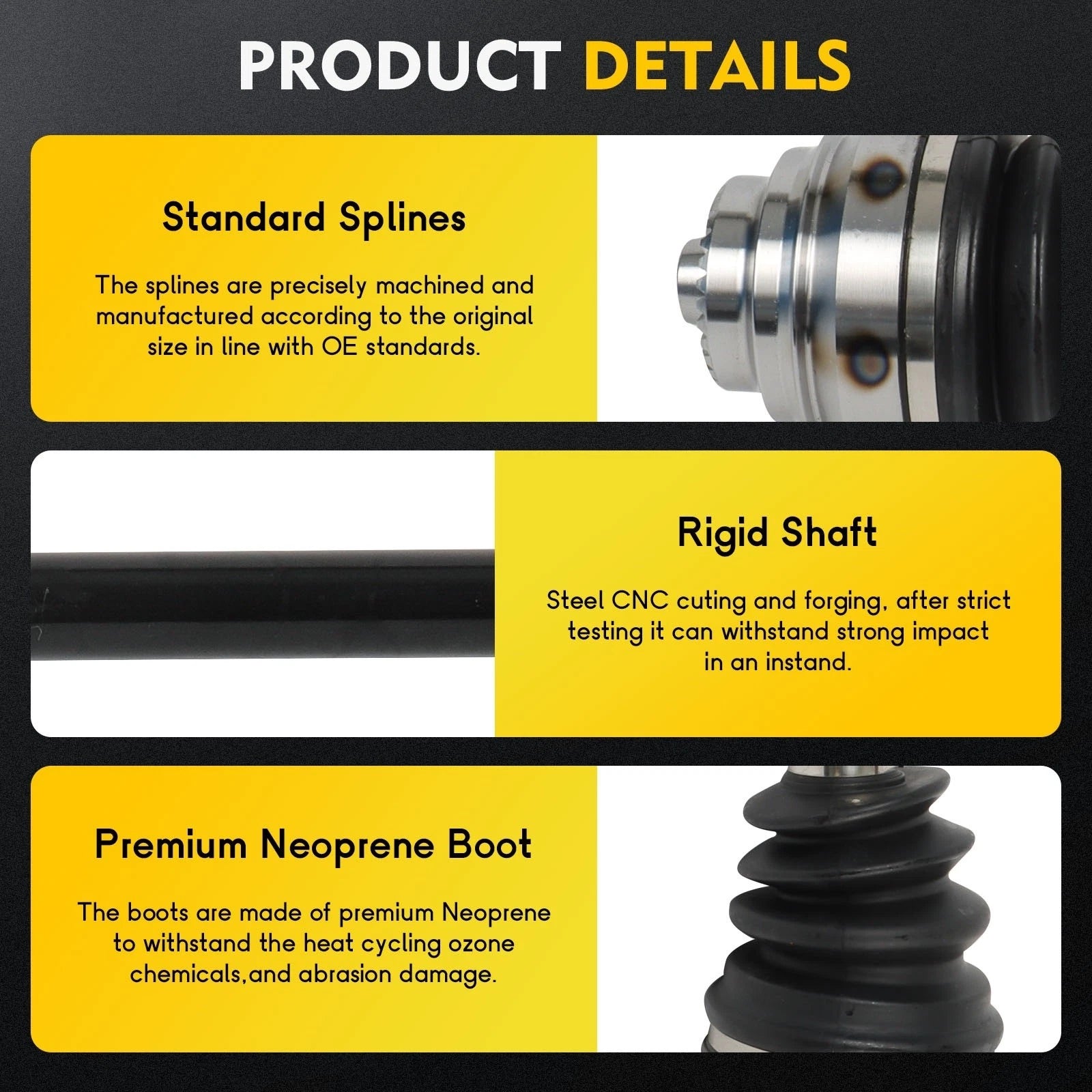 CV Axle Shaft Assembly for Mini Cooper Clubman Countryman BMW X1 X2