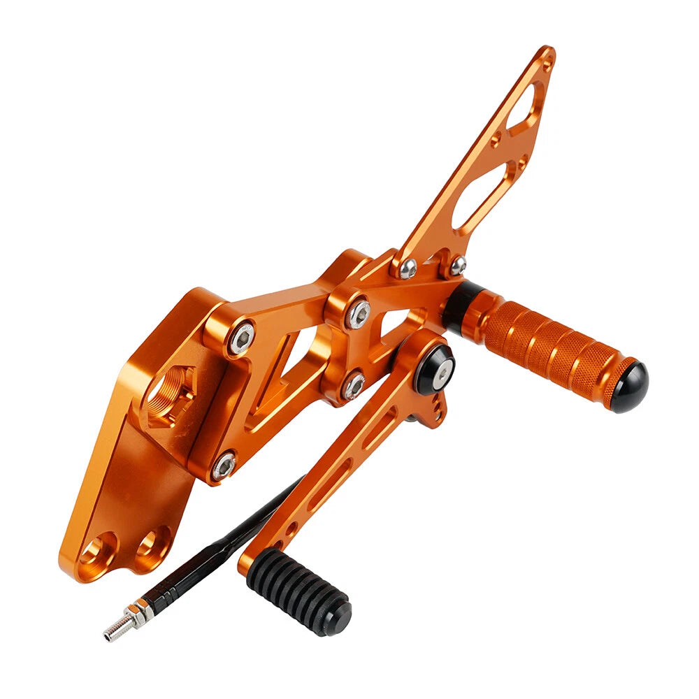 Adjustable Foot Pegs Rearsets for KTM RC 125 200 390 (2014–2021)