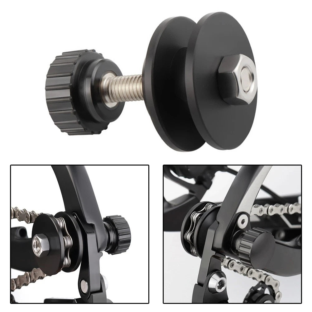 Bike Chain Holder Tool with Anti Jumping Design for Bicycle Cleaning