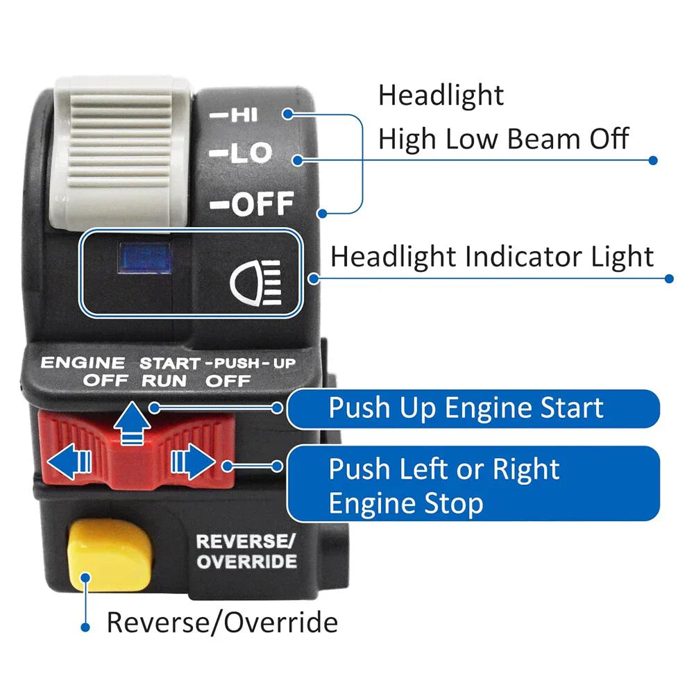 Left Handlebar Start Stop Switch for Polaris ATV Magnum Scrambler 500 (1995-2000)