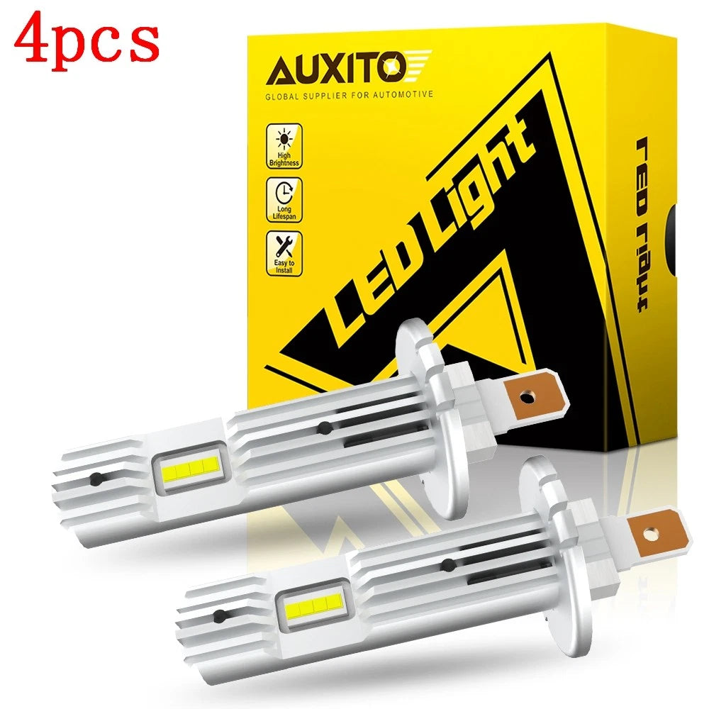 Set of 4 H1 LED Headlight Bulbs for Make Model (YYYY–YYYY)