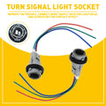 2 Front Turn Signal Light Socket Connectors for Honda Civic