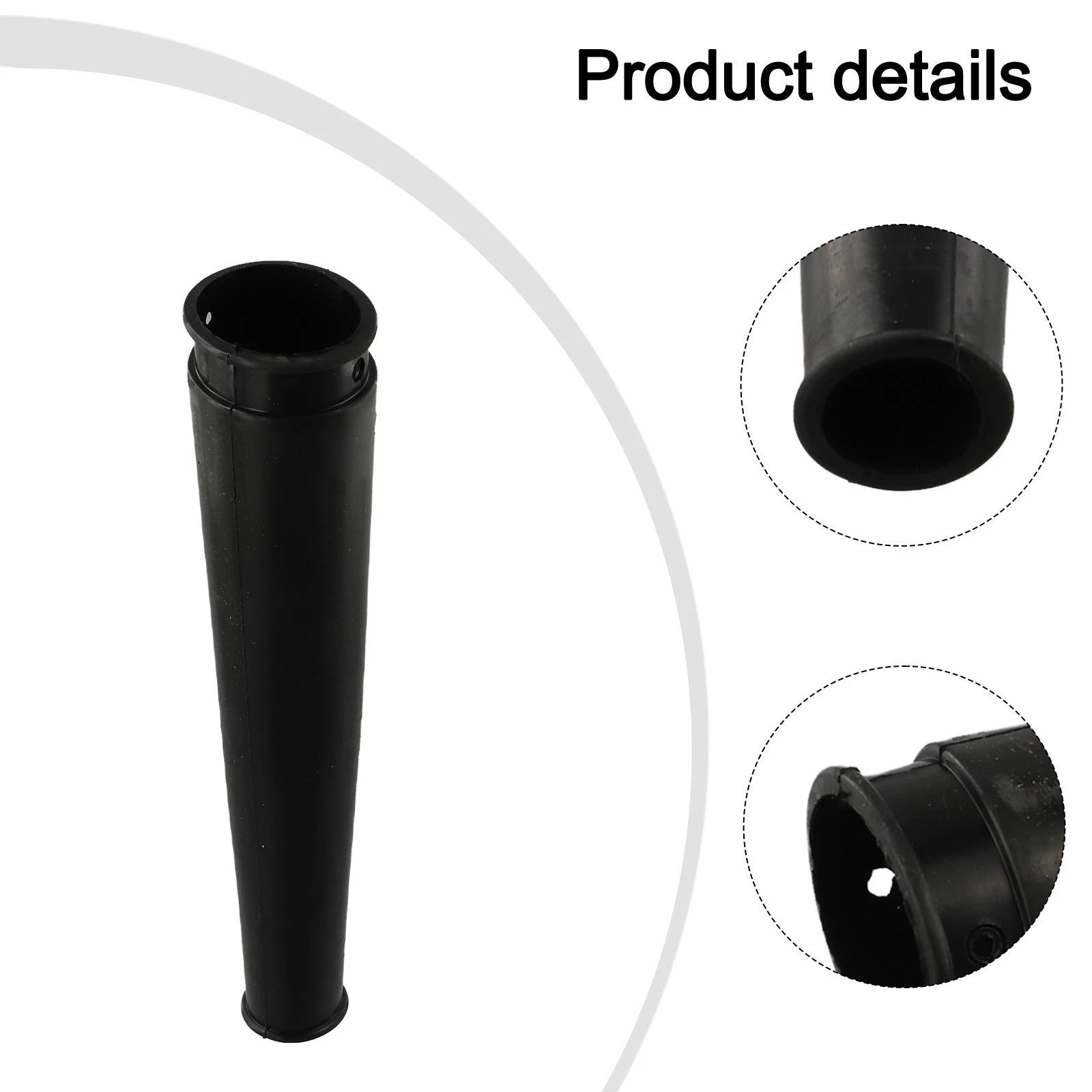 Quick Attach Black Short Suction Nozzle for Blower Vacuums (Compatible)