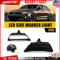 Set of 2 Smoked Housing White LED Front Side Marker Lights for Kia K5 (2021–2024)