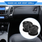 2 Pcs Center Dash A/C Outlet for Ford F150 LOBO (2009–2014) ABS Black