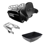 2X King Trunk Backrest Mount Rack for Harley Touring (2009–2013)