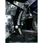 Chrome Skull Swing Arm Accent Kit for Harley-Davidson Softail (2008–2017)