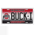 Ohio State University Aluminum License Plate 6x12