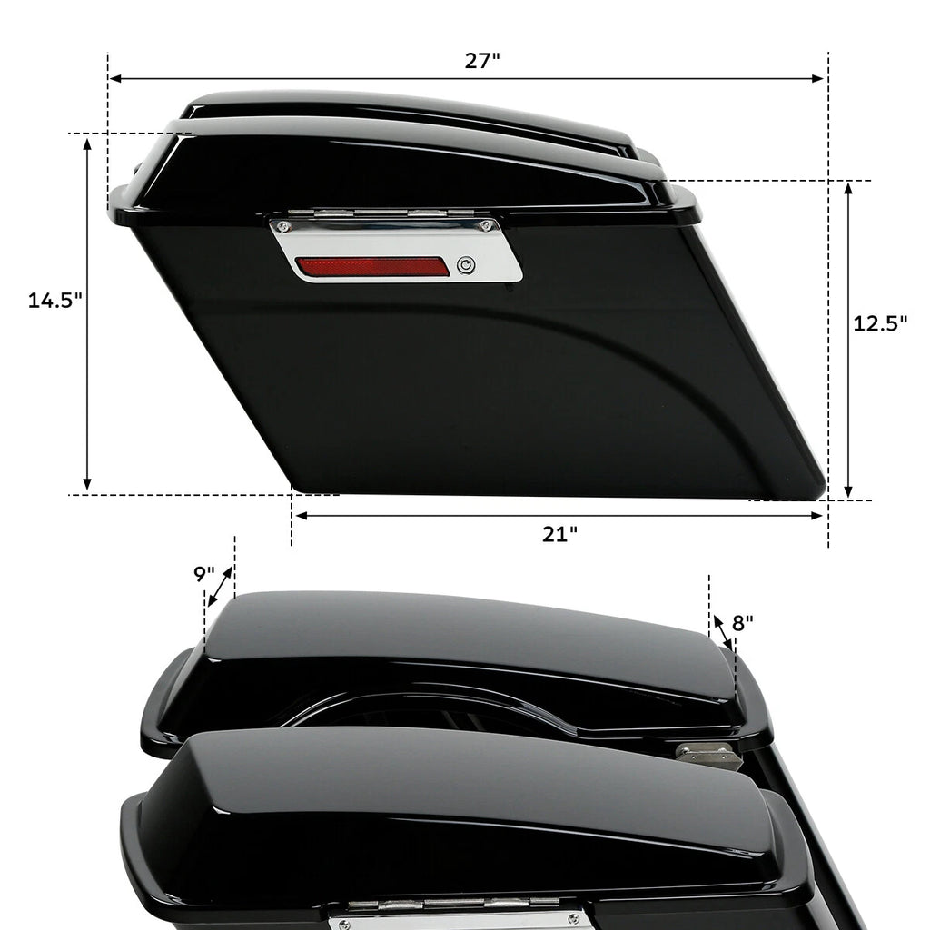 Hard Saddlebag & Rear Fender for Harley Davidson Touring Road Glide (2009–2013)