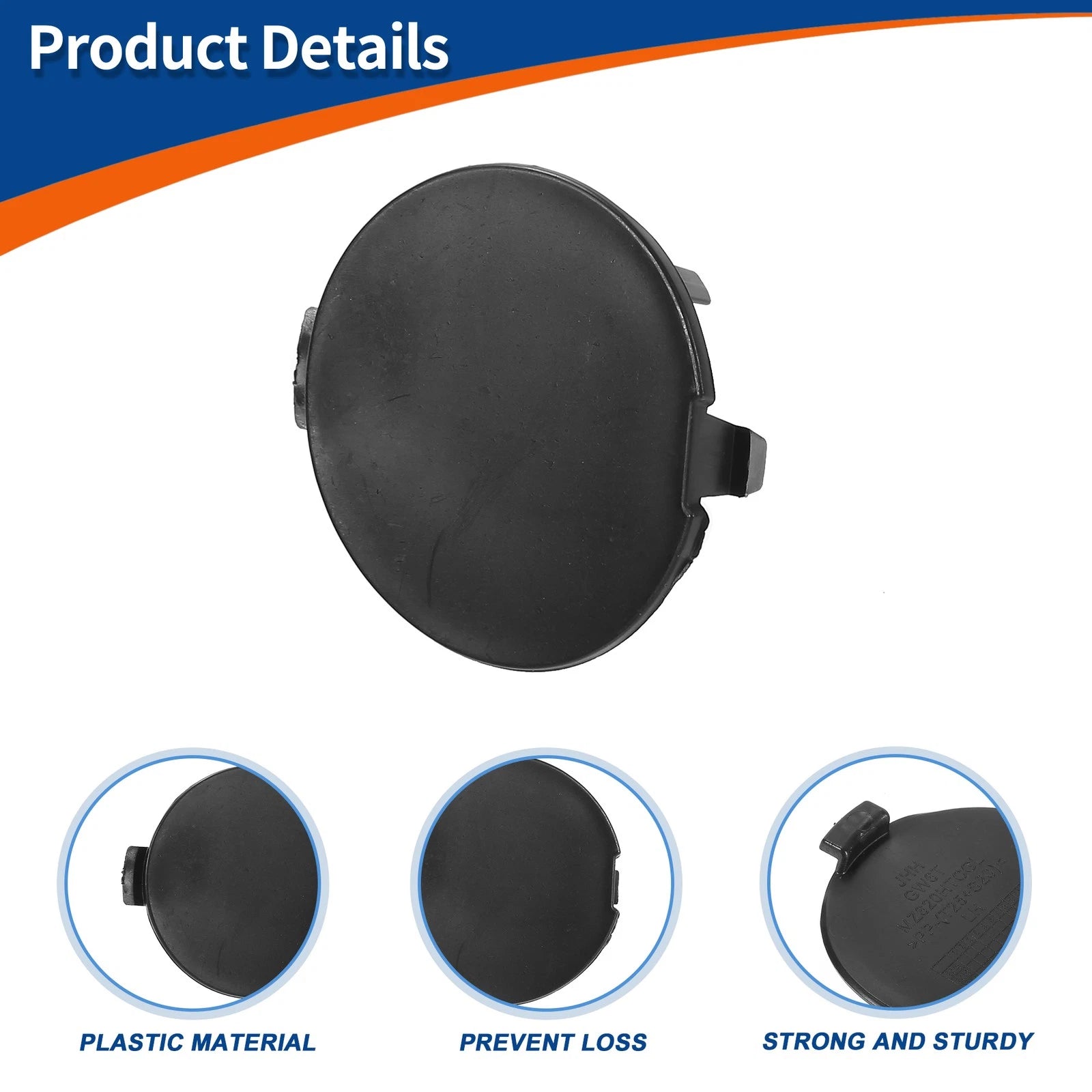 Rear Left Tow Hook Cover for Mazda 6 Atenza (2018–2021) Unpainted