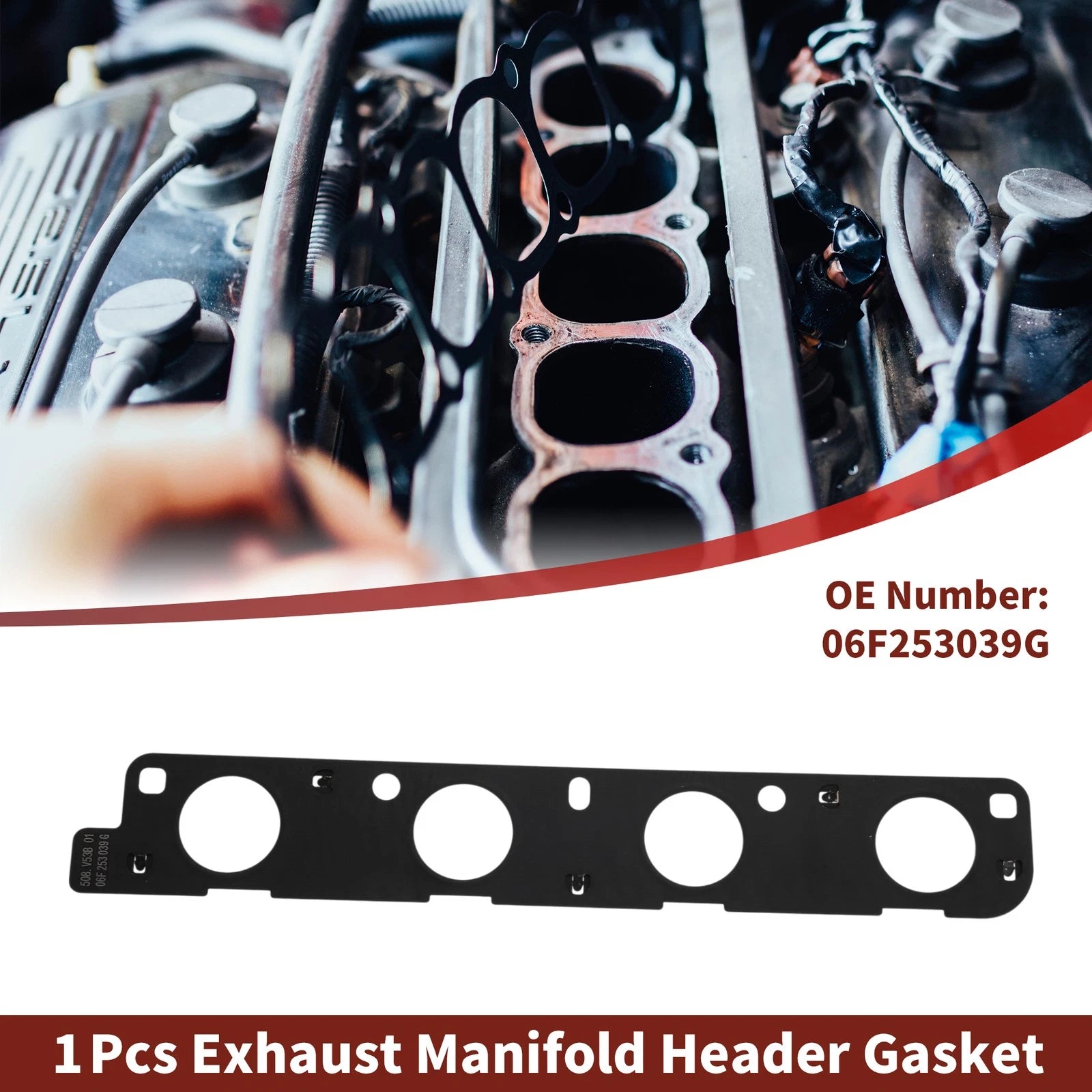 Exhaust Manifold Header Gasket for Volkswagen CC (2008–2016) No. 06F253039G