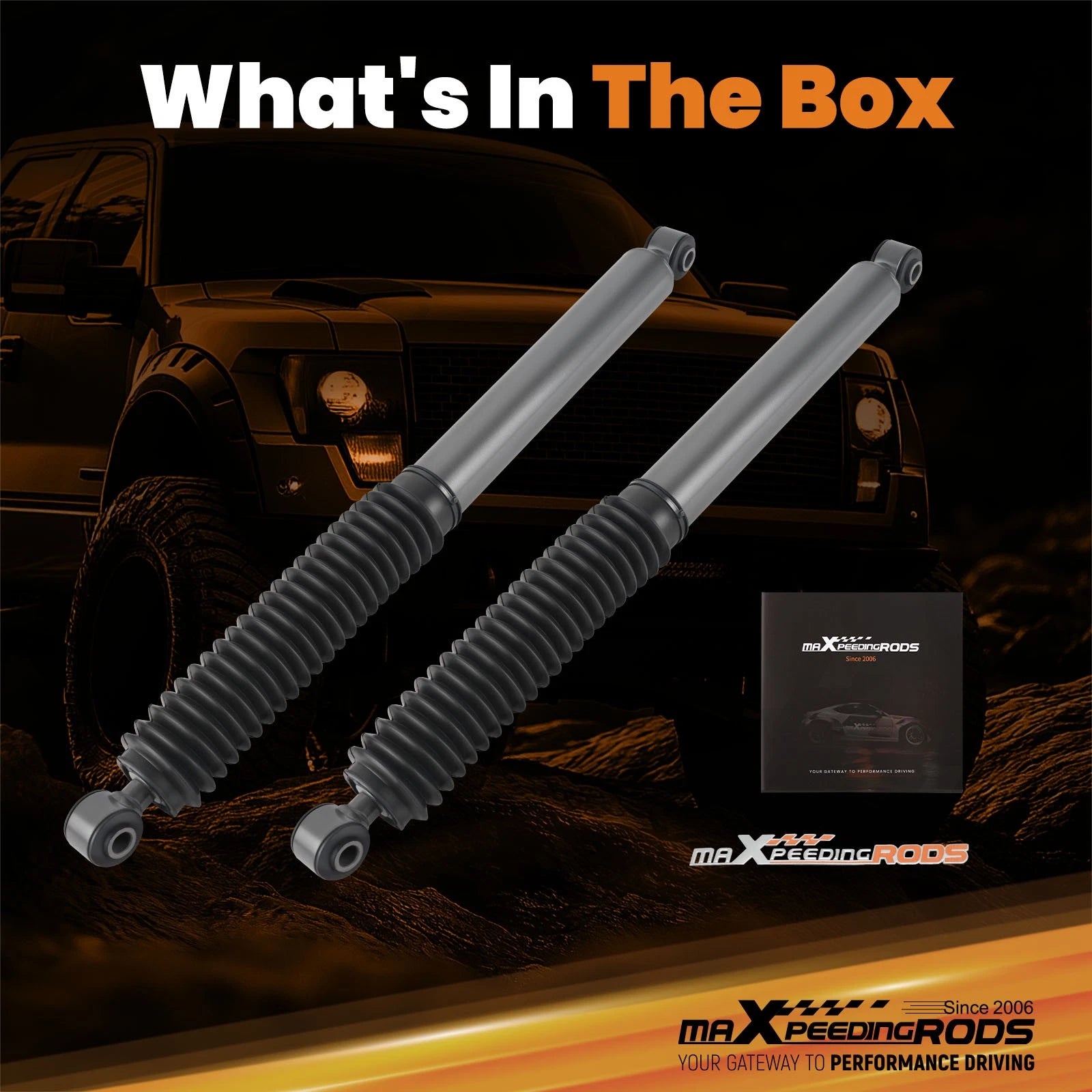 Heavy Duty Twin-Tube Shocks for Ram 1500 4WD (2011–2018) Rear 0-3" Lifted Pair
