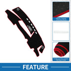 Dashboard Cover Mat for Lexus ES 300h (2021–2023) Sun Protector Black Red