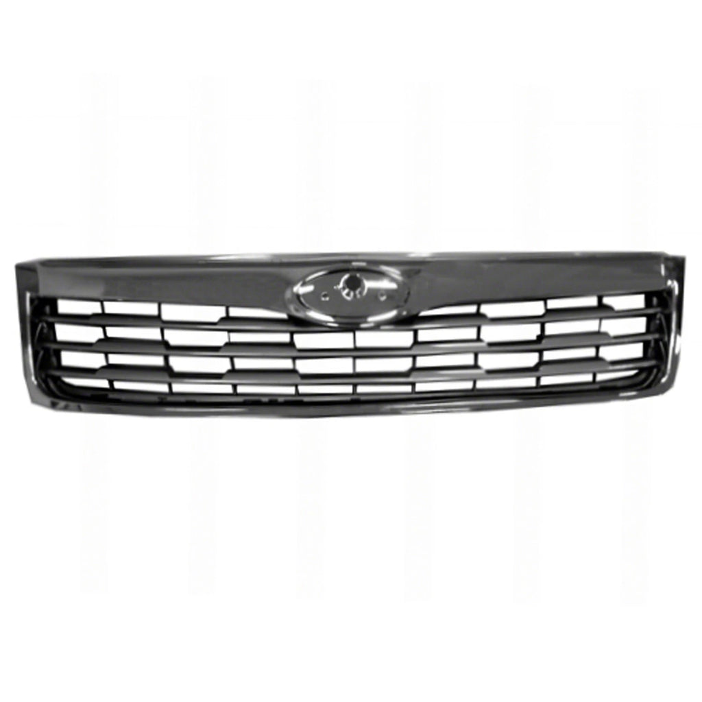 Replacement Gray Chrome Plastic Front Grille For 2009-2010 Subaru Forester
