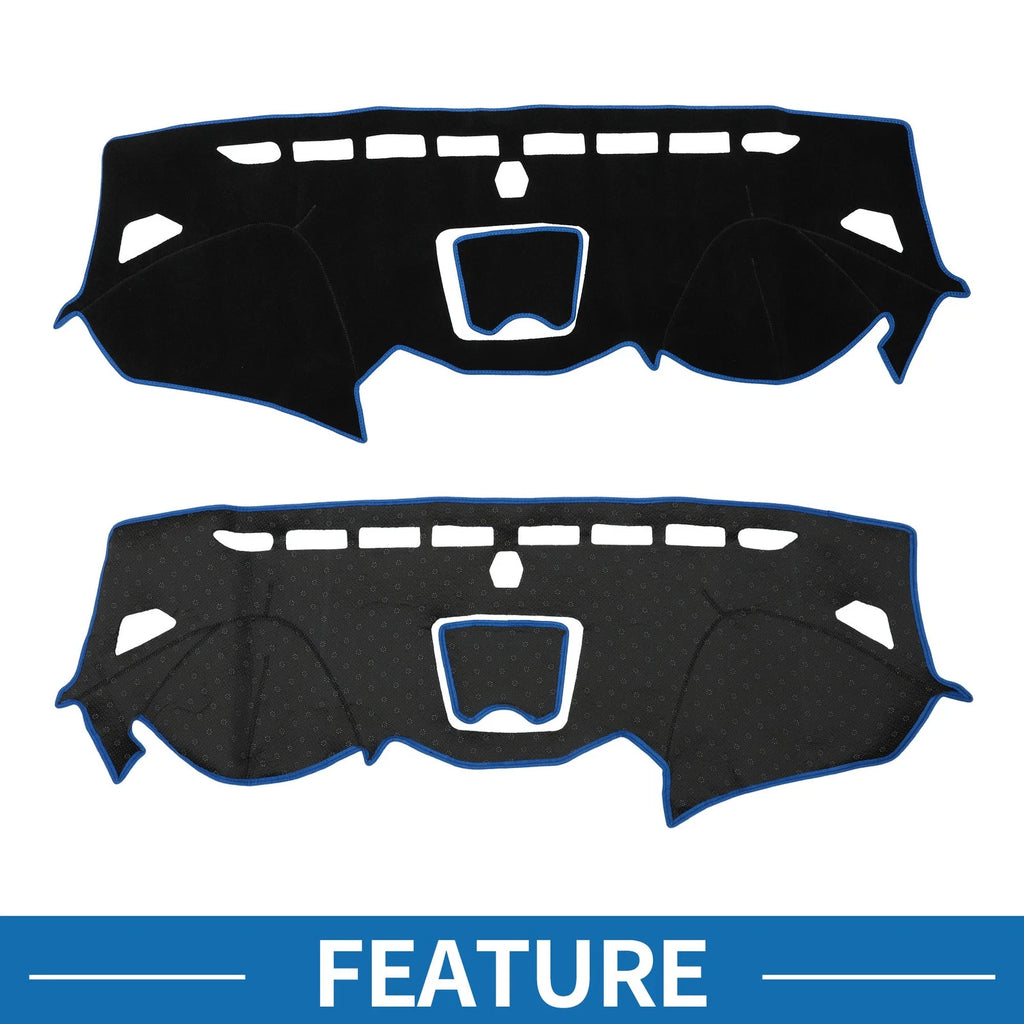 Dashboard Dash Cover Mat for Hyundai Santa Fe Sport (2013–2018) Black Blue