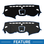 Dashboard Dash Cover Mat for Hyundai Santa Fe Sport (2013–2018) Black Blue