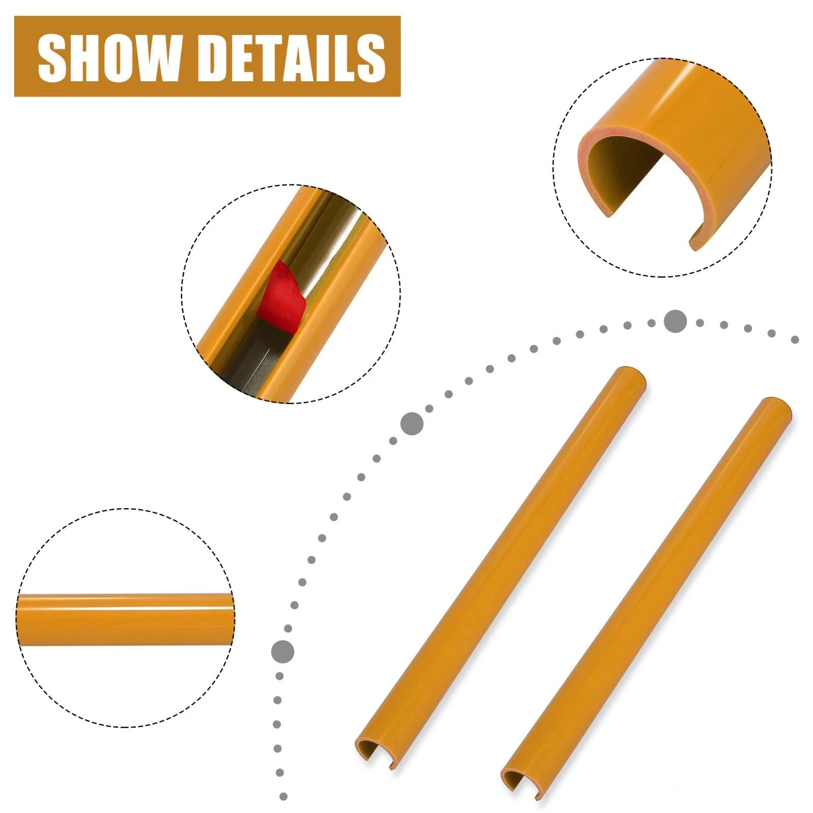 Pair ABS Front Grille Trim Strips Cover Yellow for BMW 1 2 3 4 Series (2011–2020)