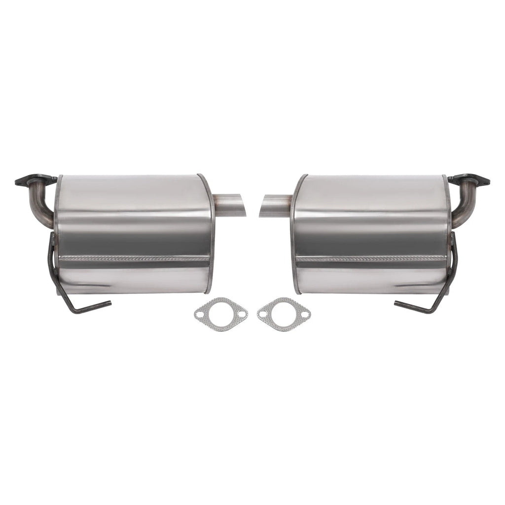 2X Rear Exhaust Mufflers for Subaru Forester (2009–2013) & Impreza (2008–2011) 2.5L